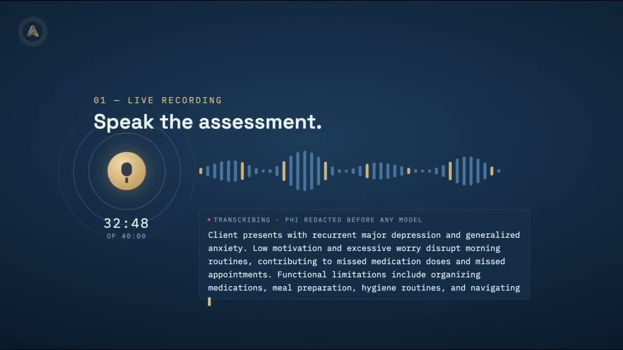Preview frame of the Authora Health demo video